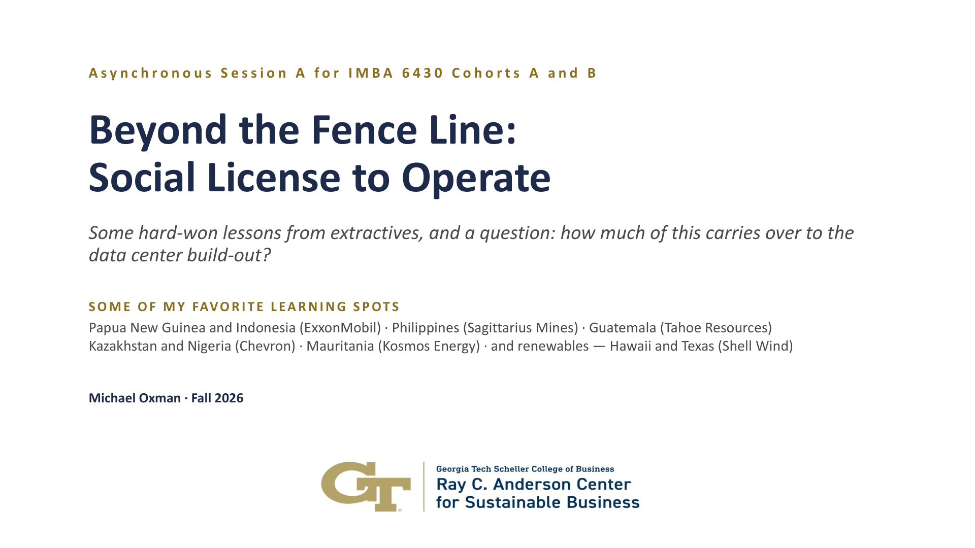 Beyond the Fence Line